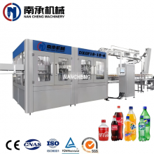  4000 瓶/小時(shí)全自動(dòng)飲料/碳酸飲料/CSD清洗灌裝旋蓋三合一機(jī)（型號(hào)：DXGF18-18-6)